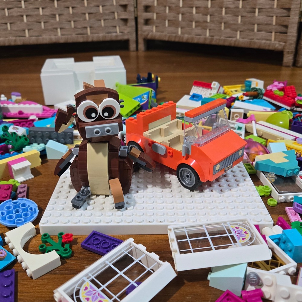 Lego Friends Elves Bulk Lot 4lb 4oz Mixed Bricks Figures Cars Windows Doors